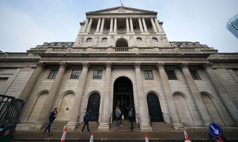 The Bank of England in London. 