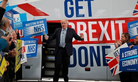 Boris Johnson on the campaign trail in 2019