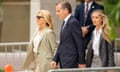 Hunter Biden leaves court holding hands with his wife, Melissa Cohen Biden, and the first lady, Jill Biden
