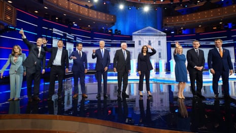 US election 2020: highlights from second night of Democratic debates – video