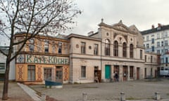 Exterior shot of the neo-baroque building that is now the Luisenbad library in north Berlin.
