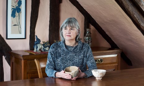 Dr Bonnie Kempske photographed at home in Cambridge, with a repaired bowl