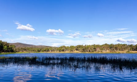 Shot over Dumaresq Dam, indicative of the country the Anaiwan people hope to buy
