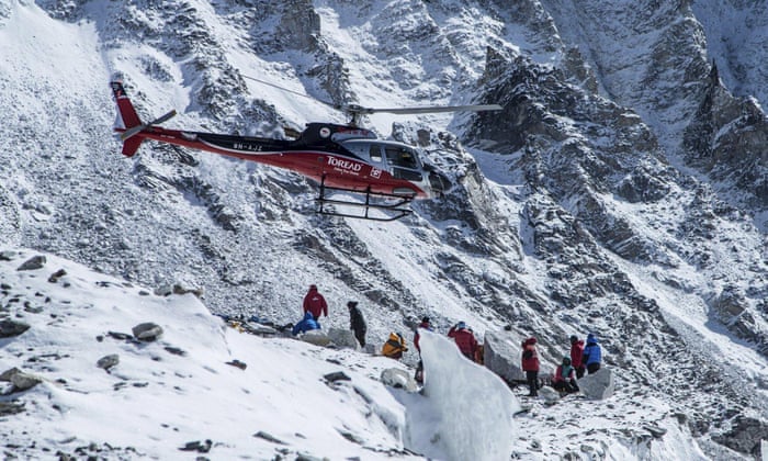 Rescue of climbers stranded on Everest by avalanches completed | Mount Everest | The Guardian