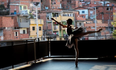 Ballet dancers return to class under precautionary measures after the coronavirus lockdown in São Paulo, Brazil.