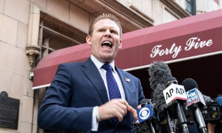 Andrew Giuliani condemns the raid outside his father’s New York home last week.