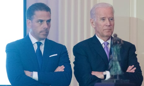 Hunter and Joe Biden. ‘The president remains proud of his son,’ the White House said.