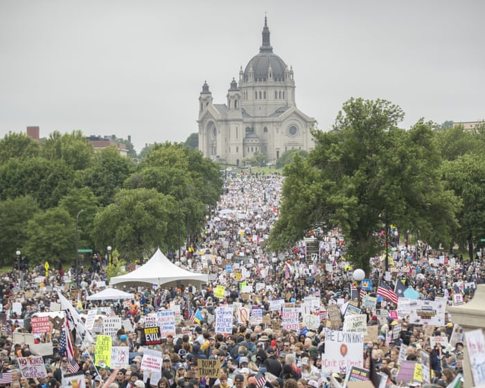 Maga is painting Saturday’s protests as violent treason. Prove them wrong | Judith Levine