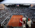 The men's singles final at Roland Garros in 2025.