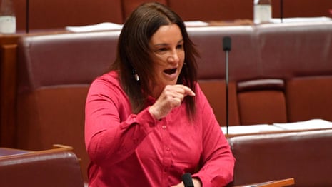 Watch the full speech: Jacqui Lambie blasts Pauline Hanson’s vaccine discrimination bill – video