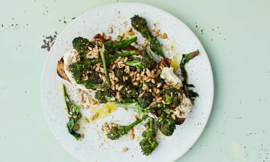 New brunch twist: Anna Jones’s broccoli on toast. 