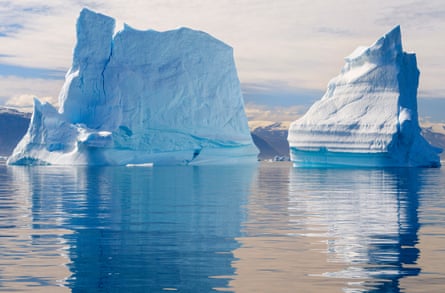 Cracks in the ice.
