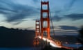 Golden Gate Bridge of San Francisco<br>SAN FRANCISCO, CALIFORNIA - JUNE 01: A view of Golden Gate Bridge during sunset in San Francisco, California, United States on June 01, 2024. (Photo by Tayfun Cokun/Anadolu via Getty Images)