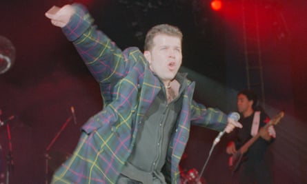 Singer Peter Cunnah onstage with D:Ream at the Shepherd’s Bush Empire in London in May 1994.