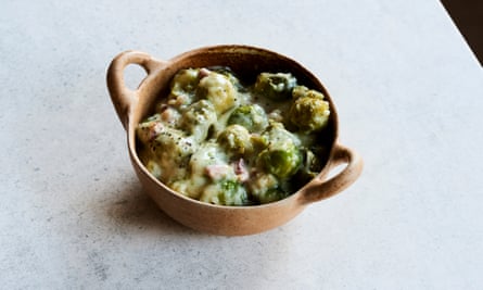 Luxurious Lidl Brussels Sprouts and Bacon Gratin