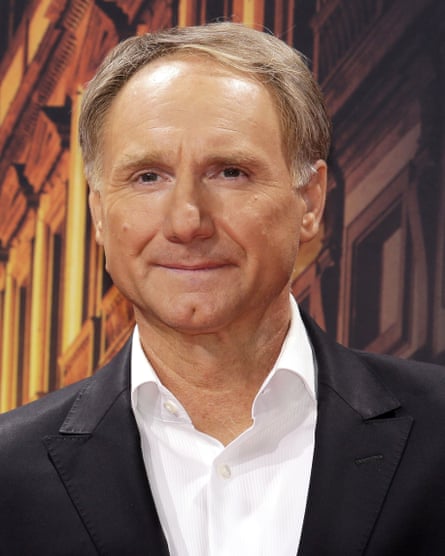 Highly symbological …Dan Brown at the Berlin premiere of the film version of Inferno in Berlin.