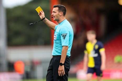 Andy Madley is in charge of maintaining order during today’s top flight match between Newcastle and Aston Villa at St James’ Park.