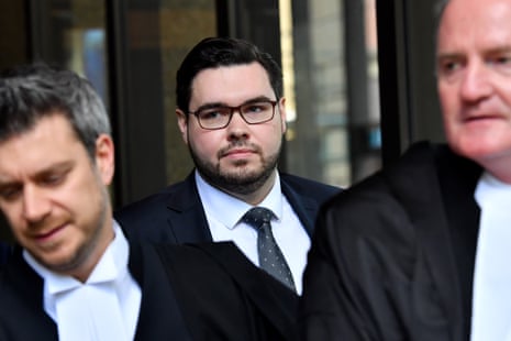 Bruce Lehrmann at the federal court in Sydney