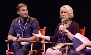 The Keepers director Ryan White with survivor Jean Wehner