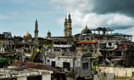 The ruined city of Marawi on the Philippine island of Mindanao