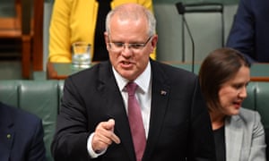 Scott Morrison during Thursday’s epic question time