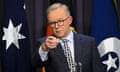 Australian prime minister, Anthony Albanese, speaks to the media during a press conference at Parliament House in Canberra on Wednesday
