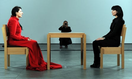 Most visible … Marina Abramovic’s The Artist is Present at MoMA.