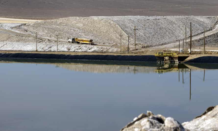 The Silver Peak lithium mine near Tonopah, Nevada. Opponents of the Thacker Pass project fear the sacred landscape could look something like this.