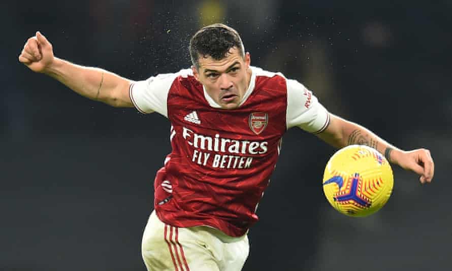 Granit Xhaka’s recent form has been impressive. ‘Physically and mentally, I am in a very good place,’ he says.