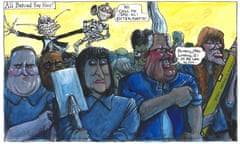 Martin Rowson on Keir Starmer’s new Stakhanovites