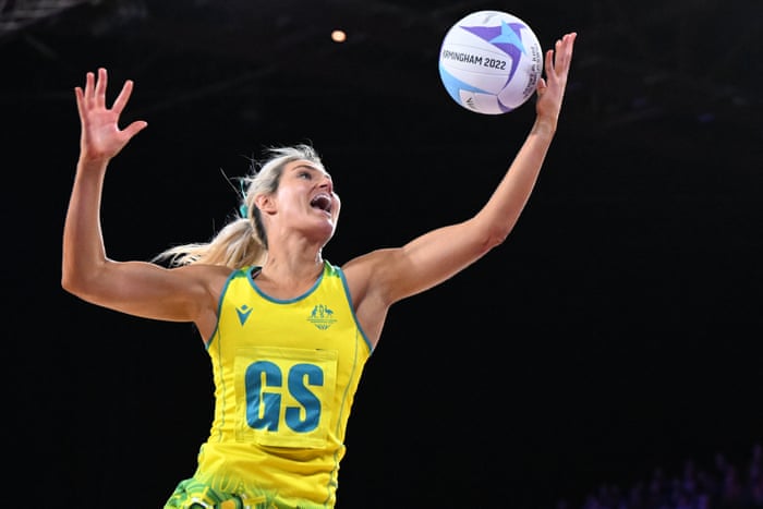 Gretel Bueta in action during Australia’s victory over England.