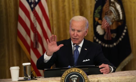 US President Joe Biden said the US and Europe were in step