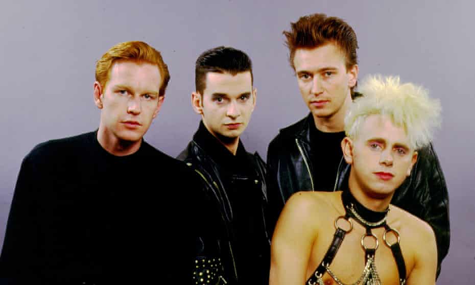 Andy Fletcher, left, with fellow Depeche Mode members Dave Gahan, Alan Wilder and Martin Gore, pictured in 1987.