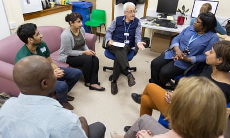 Mental health staff at Heartlands hospital in Birmingham meet to discuss patients