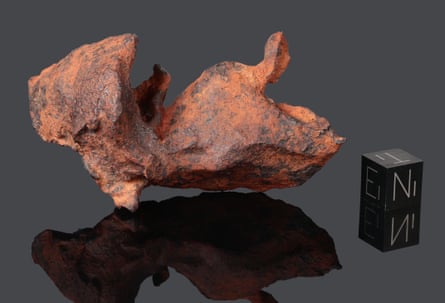 A chunk of meteor found in 1931, at Henbury.