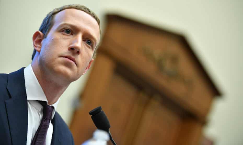 Facebook chairman and CEO Mark Zuckerberg testifies before the House Financial Services Committee on 23 October.