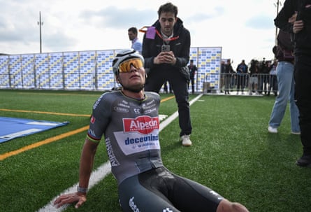 Mathieu van der Poel after Paris-Roubaix