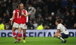Tottenham 0 2 Arsenal Women S Super League As It Happened Football The Guardian