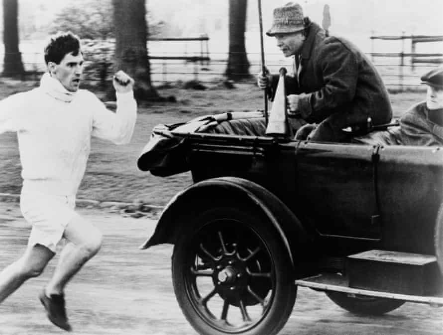 Ian Holm, right, as the coach Sam Mussabini, with Ben Cross as Harold Abrahams, in a scene from Chariots of Fire, 1981.