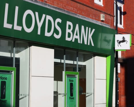 Lloyds said third-quarter pre-tax profits almost doubled from a year earlier to £2.3bn