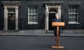 Theresa May outside No 10