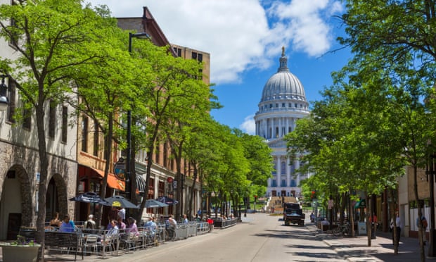 The Wisconsin state capital, Madison