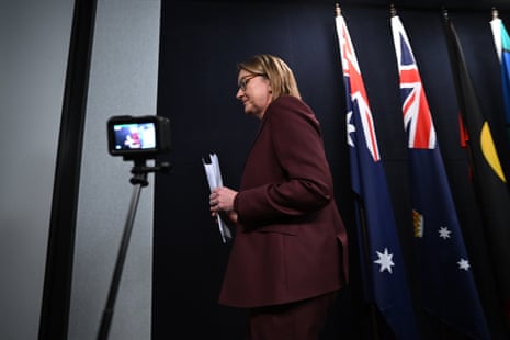 Former Victorian premier Jacinta Allan departs after speaking to media on Tuesday.
