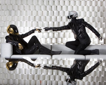Guy-Manuel de Homem-Christo and Thomas Bangalter. Daft Punk seen at Electric