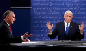 It Wasn T A Pretty Night For Tim Kaine Reaction To The Vice Presidential Debate Opinion The Guardian