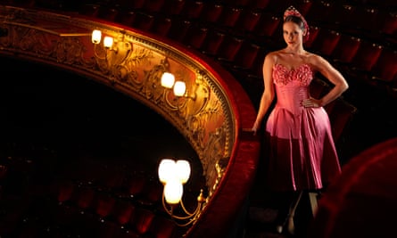 Dancer Ashley Shaw as Princess Sugar, photographed at Hackney Empire,