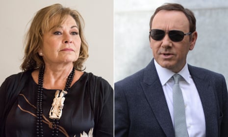 Gone – but not forgotten? Roseanne Barr and Kevin Spacey.