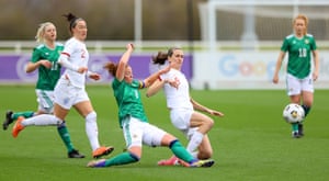 Callaghan tackles Scott.