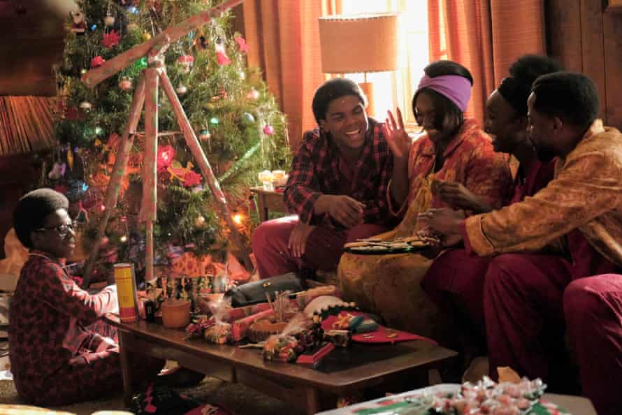 Home for Christmas with Elisha Williams (Dean), left, and family in The Wonder Years.