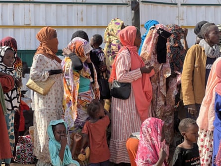 Sudanese families at the Al Afadh camp for displace people in Al Dabbah, north of Khartoum, November 2025.